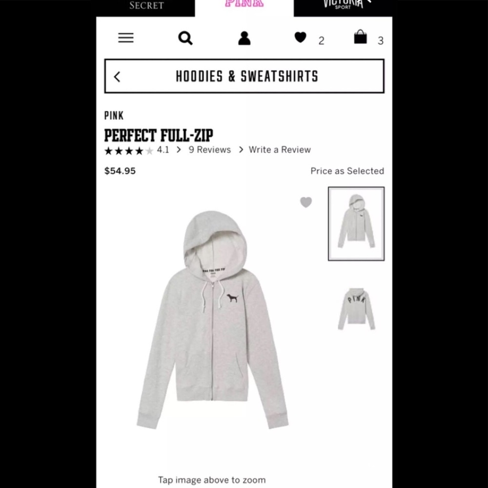 Victoria’s Secret PINK Hoodie Size Medium